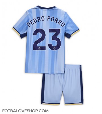 Tottenham Hotspur Pedro Porro #23 Dětské Venkovní Dres 2024-25 Krátký Rukáv (+ trenýrky)